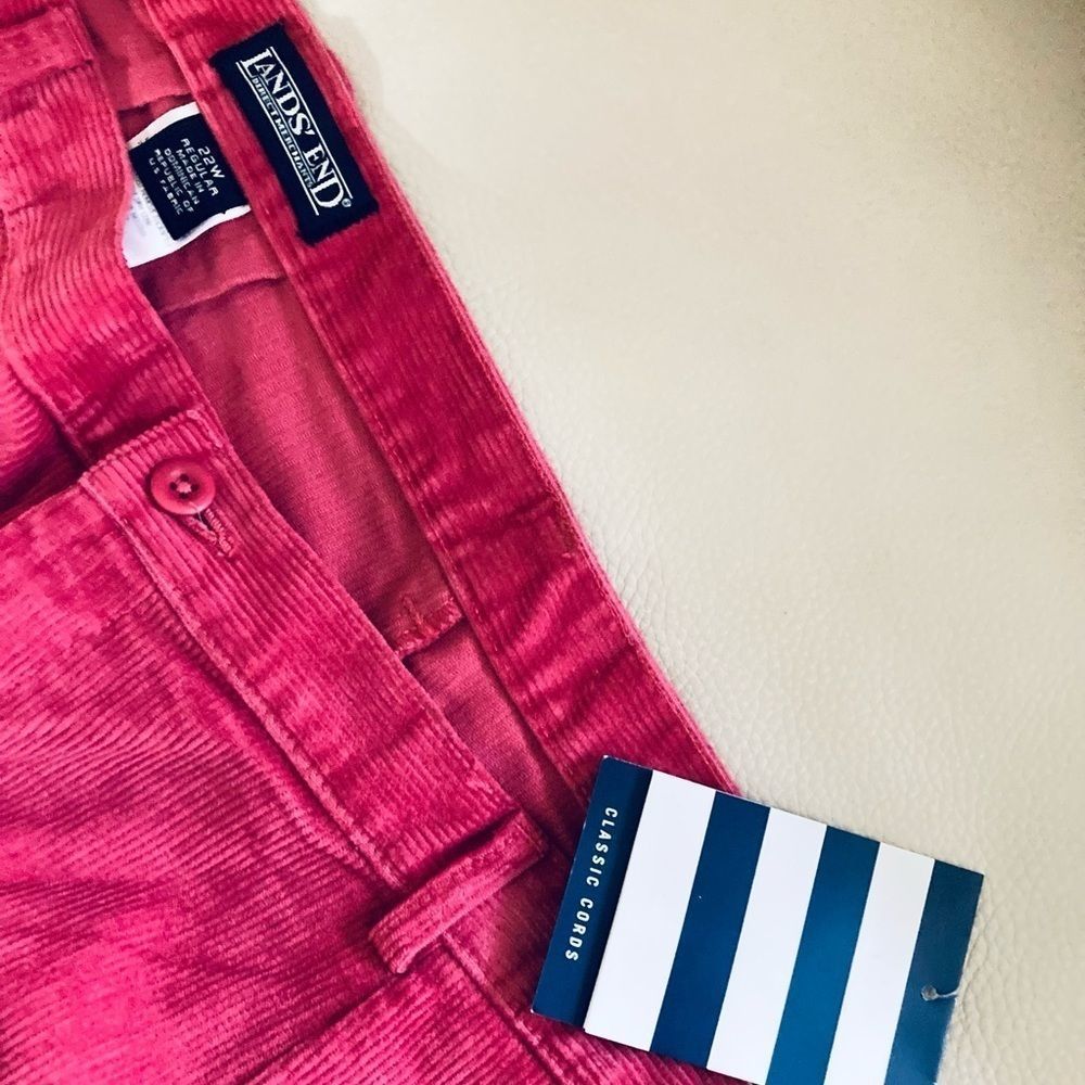 Lands’ End Raspberry Pink Corduroy Pants